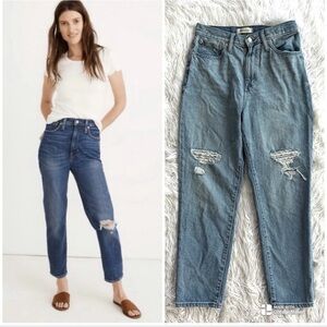 Madewell Blue High Rise Momjeans Size 28/8